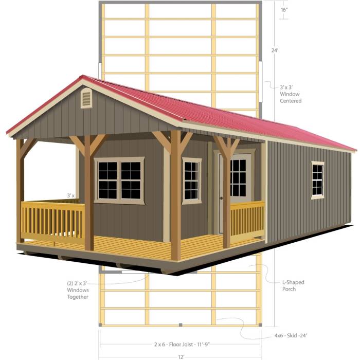 Deluxe Cabin | Bulldog Buildings, LLC Product Image